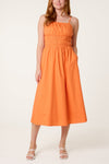 Lucy Midi Dress Orange