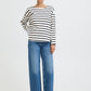 Ramsi Stripe Top Saphire