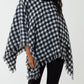 Vicky Check Poncho
