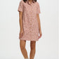 Zoe Mini Shirt Dress Stone Classic Leopard