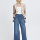 Komma Wide Leg Jeans Mid Blue