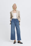Komma Wide Leg Jeans Mid Blue