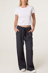 Sara Wide Leg Trousers Grey