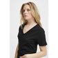 Palmer V Neck T Shirt Black