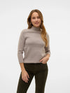 Gold Needle 3/4 Funnel-neck Jumper Moon Rock/Melange