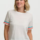 Shelby Boxy T Shirt Ric Rac Trim White
