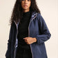 Sadie Long Reversible WaterproofWindproof Jacket Blue Navy