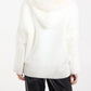 Ellie Hooded Cardigan Faux Fur Trim Hood Ivory