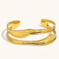 Open Cuff Bracelet Gold