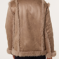 Alexandra reversible faux fur suede aviator jacket