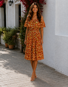 Leona Dress Red Floral