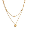 Layered Heart Gold Pendant Necklace