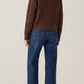 Alice Faux Collar Cardigan  Brown