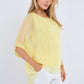 Freya Silk Top Lemon