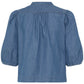 Kashe Denim V Neck Blouse