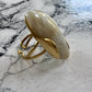 Resin Stone Ring Beige