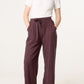 Penny Linen Blend Trousers Chocolate Brown