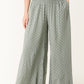 Mandy Wide Leg Cullote Trousers Khaki