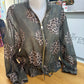 Lightweight Jacket Animal Print Khaki