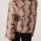 Lana Mocha Short Faux Fur Jacket