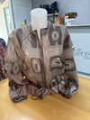 Lightweight Jacket Geometric Print Brown