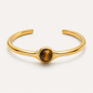 Oval Gemstone Cuff Bracelet Tigers Eye