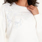 Sophie Embellished Butterfly Jumper White