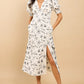Aureum natural Embroidered Midaxi Dress