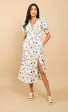 Aureum natural Embroidered Midaxi Dress