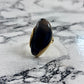 Resin Stone Ring Black