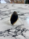 Resin Stone Ring Black