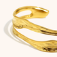 Open Cuff Bracelet Gold
