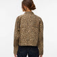 Nixi Leopard Print Denim Jacket