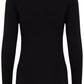 Pamila Long Sleeve Jersey Top Black