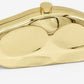 Hammered Metal Clutch Bag Gold