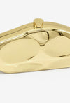 Hammered Metal Clutch Bag Gold