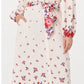 Marie Floral Print Midi Shirt Dress