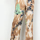 Dona 4 Trousers in Camel and Green