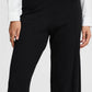 Morla Wide Leg Knit Trousers Black