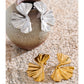 Ginko Leaf Earrings Silver
