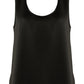 Satin Vest Top Black
