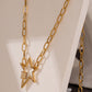 Star Carabiner Gold Necklace