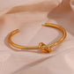 Twisted Knot Gold Bracelet Bangle Gold