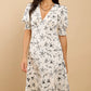 Aureum natural Embroidered Midaxi Dress