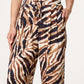 Tiger Print Wide Leg Trousers