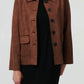 Rachel Boxy Faux Suede Jacket