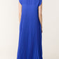 Genna Pleated Midi Dress Royal Blue
