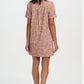 Zoe Mini Shirt Dress Stone Classic Leopard