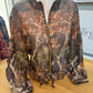 Lightweight Jacket Palm Print Brown
