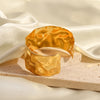 Hammered Cuff Bracelet Gold